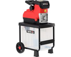 YATO YT-852371 Fluisterhakselaar 2800W - Stille Takkenhakselaar - Max. Ø 45 mm - Walsmechanisme - Met 55L Opvangbak