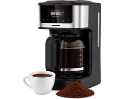 Heinner Digitale Koffiezetapparaat – 1,8 L – 900 W – 12 Koppen – Programmeerbare Timer – Touchbediening – Warm- en Koudzetfunctie – Zelfreinigend – Roestbestendig