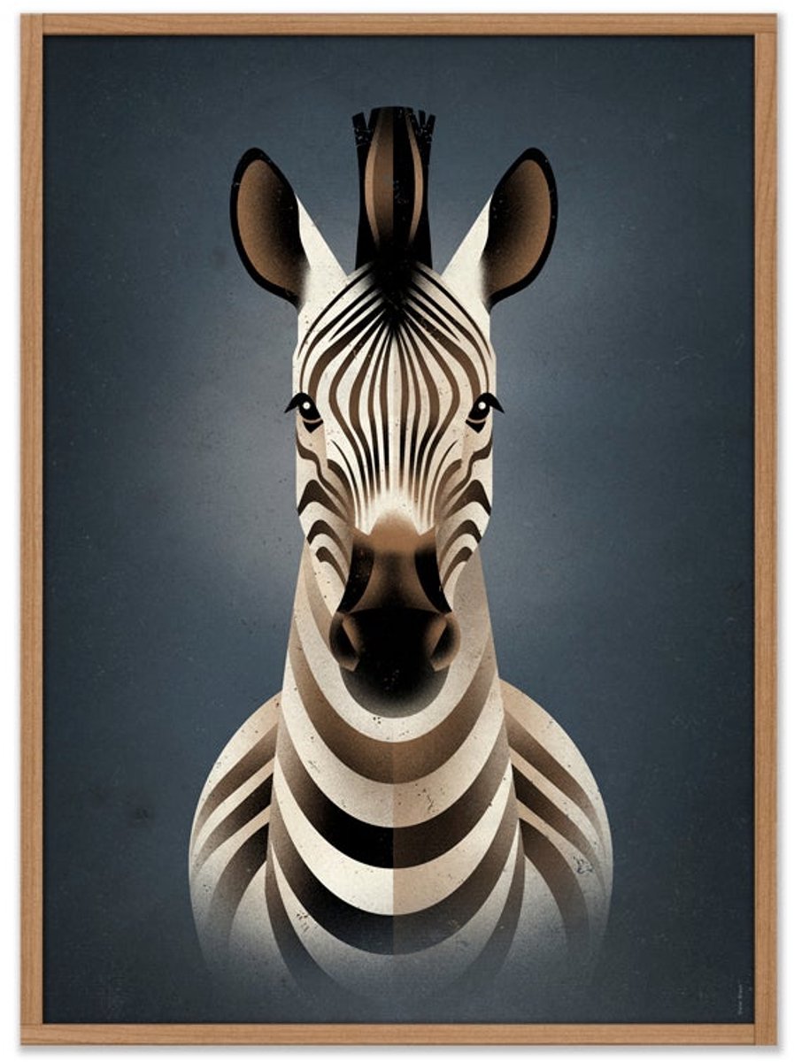 Dieter Braun Poster Kinderposter Zebra 70 x 50 cm