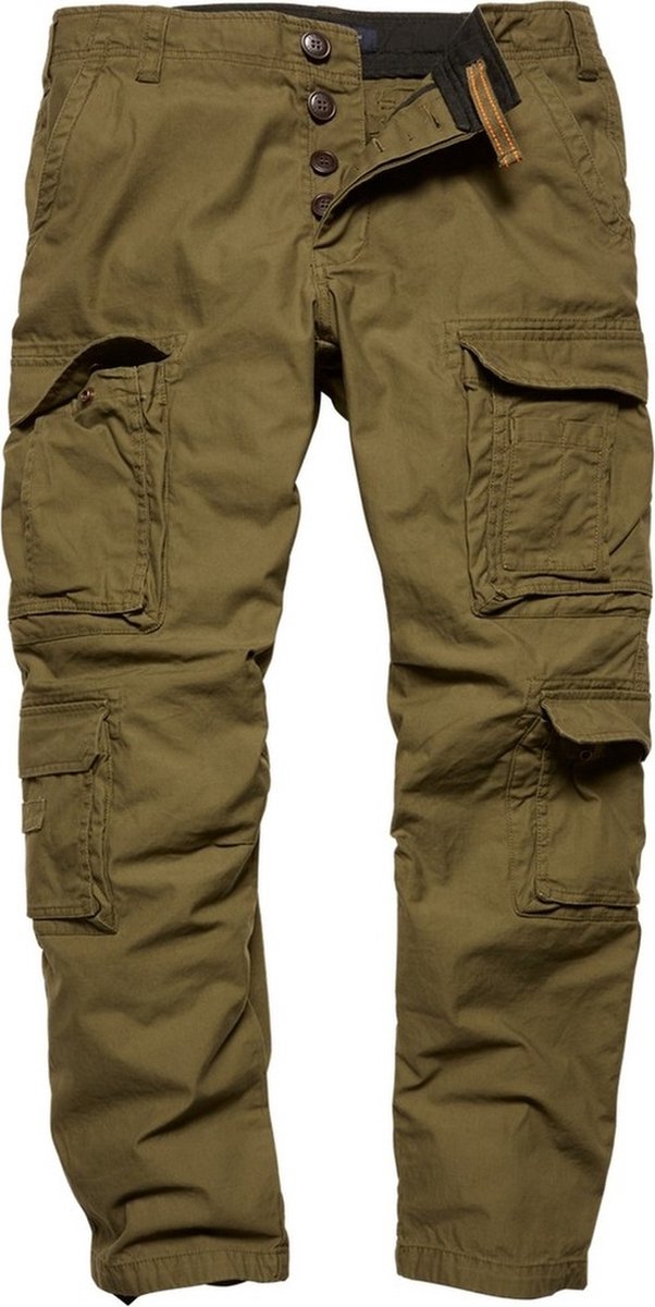 Vintage Industries Cargo-broek Pack Pants Olijf
