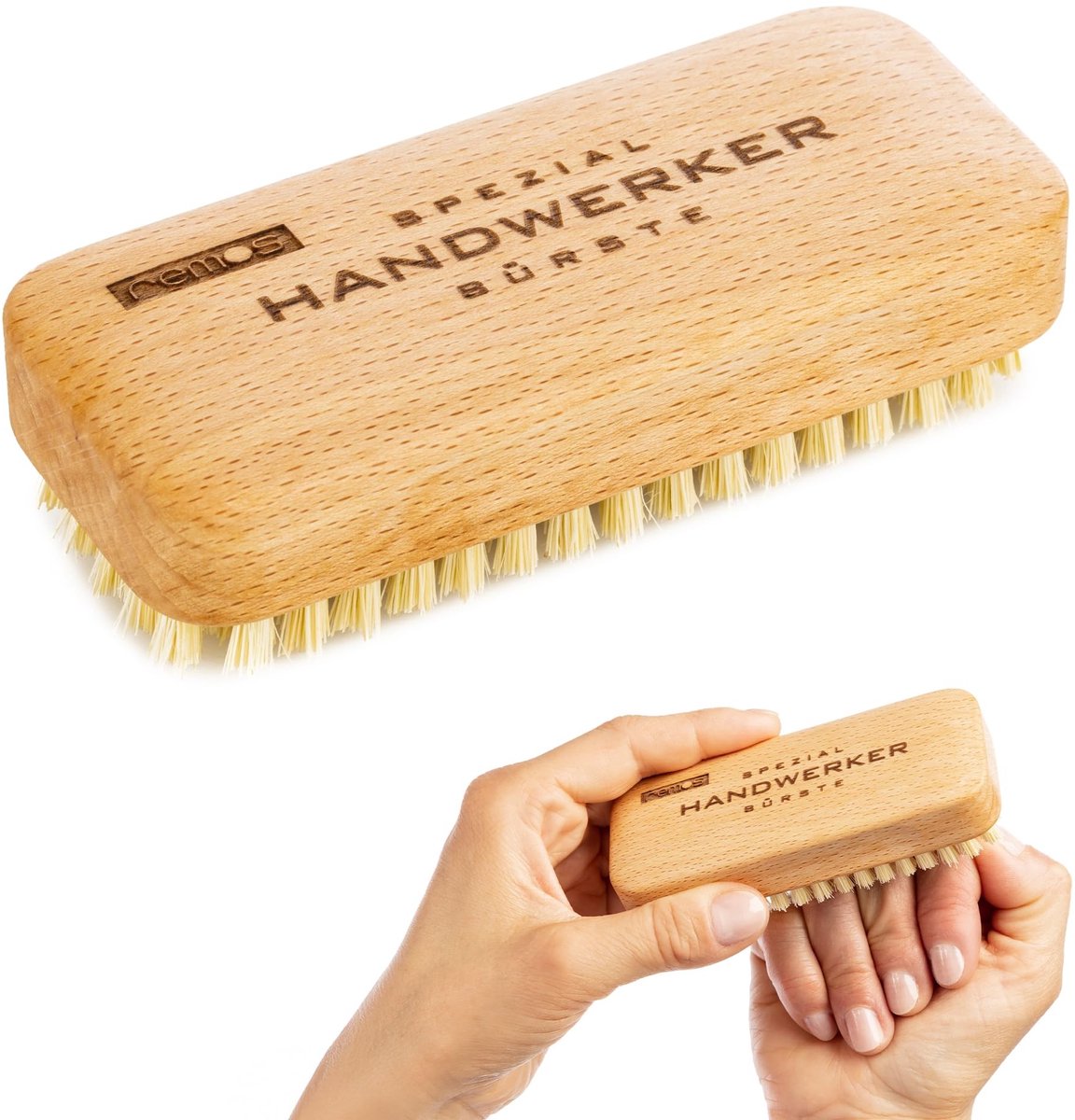 Handborstel voor Stubborn Dirt met Nylon Haren