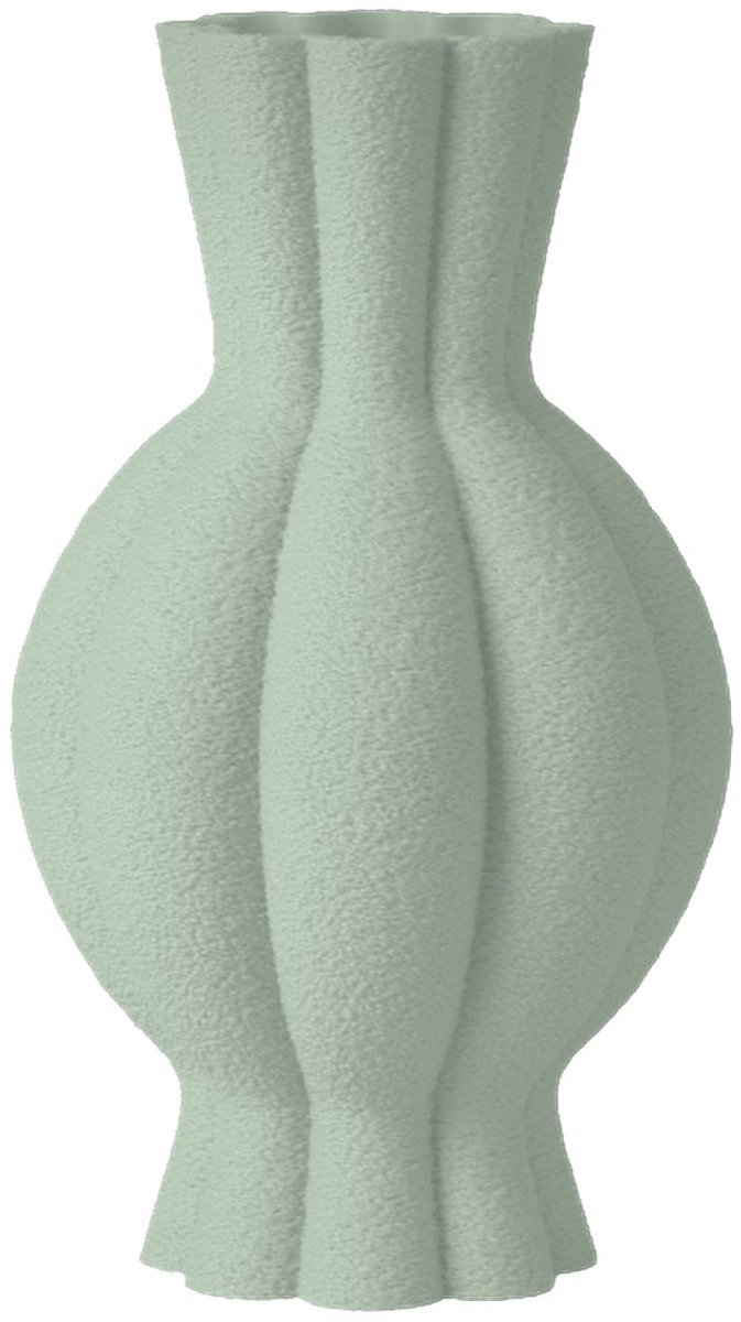 Layvo Galen Vaas - Salie - 25 cm - droogbloemen vaas - organische vaas - gerecycled plastic