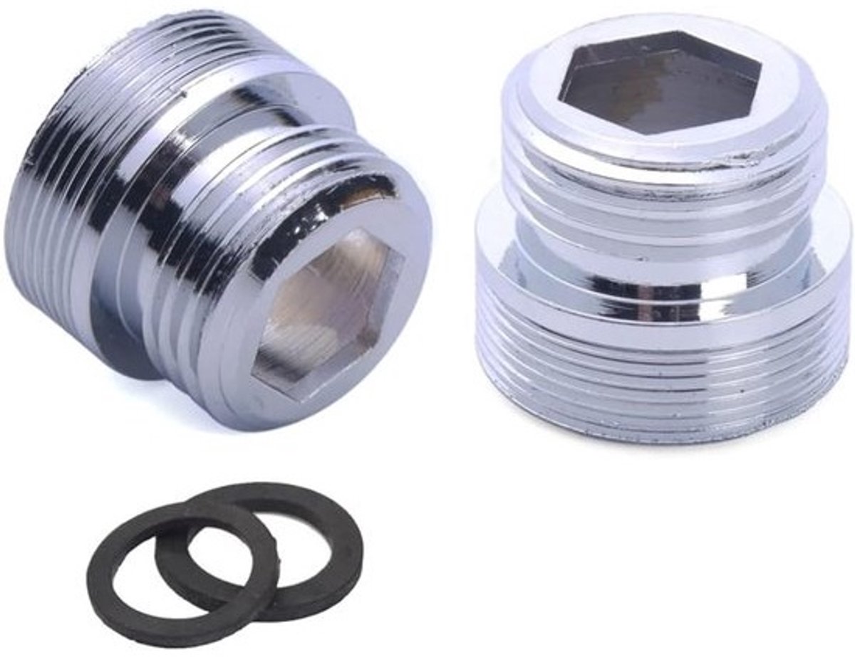 Kraanadapter - Messing kraanbeluchter - met mannelijke NPT-schroefdraad - Aansluiting G1/2"-water- en tuinslangadapter - voor tuinwaterslangwaterfilter (M22 - G1/2")