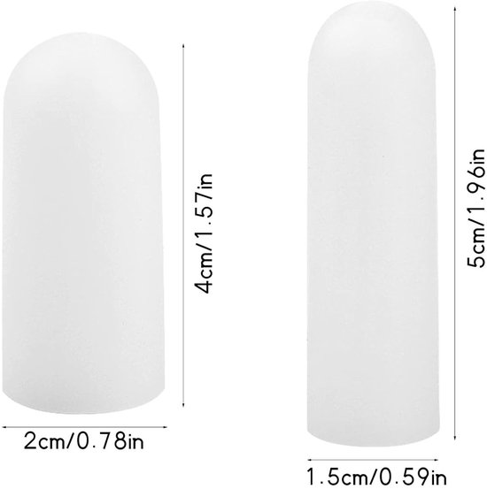 Siliconen Vingerbeschermers voor Comfort en Ondersteuning, 10 Stuks voor Artrose en Vingerblessures — afbeelding 5