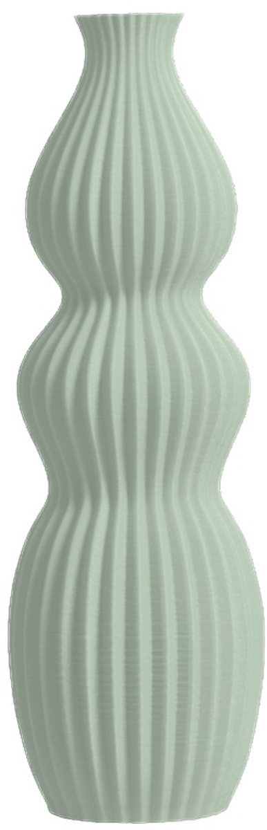 Layvo Isola Vaas - Salie - 25 cm - droogbloemen vaas - organische vaas - gerecycled plastic