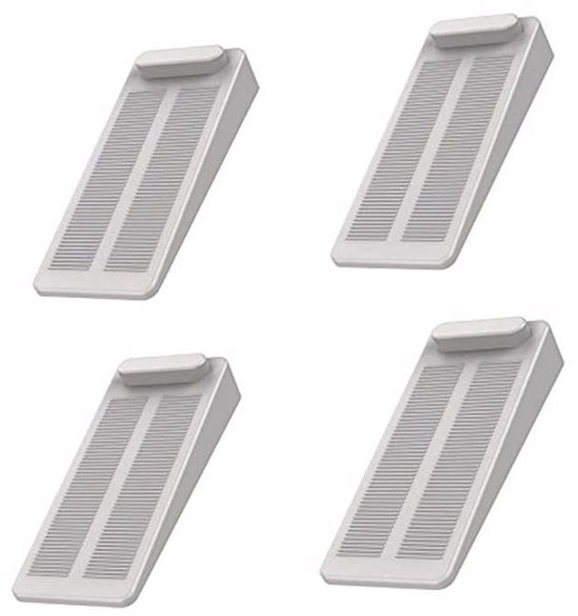 verstelbare deurstopper - rubber, antislip - 4 stuks