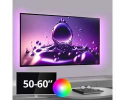 TV ledstrip USB - 50-60 inch - 2 strips - RGB - Inclusief IR afstandsbediening - 2x 70 cm - Plug&Play - TV backlight led strip