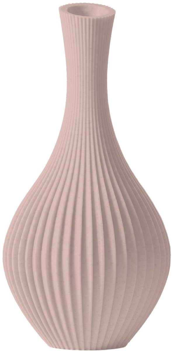 Layvo Elori Vaas - Bloesem - 20 cm - droogbloemen vaas - japandi - gerecycled plastic