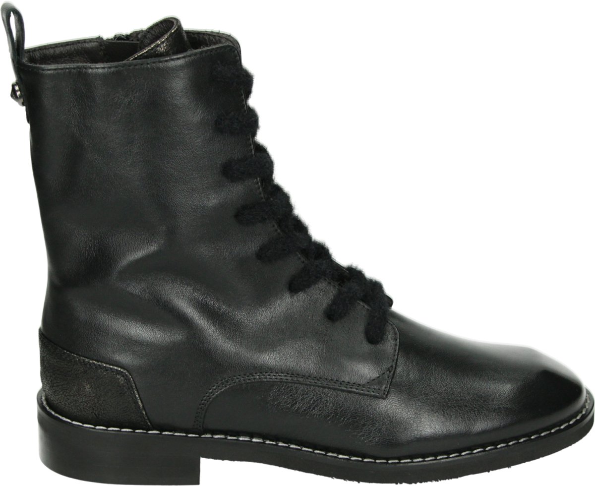 Donna Carolina - 565.34.384 CAROL MASTER - Hoge sneakersVeterbootsDames veterschoenenDames sneakersHalf-hoge schoenen - Kleur: Zwart - Maat: 39