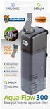 Aqua-Flow 300 biologisch intern aquariumfilter. Grijs met donkergrijs deksel. 540L/H, 150L-300L.