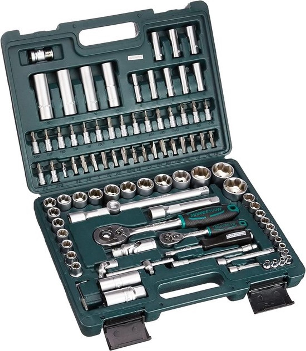 94-delige dopsleutelset - 1/4 inch + 1/2 inch
