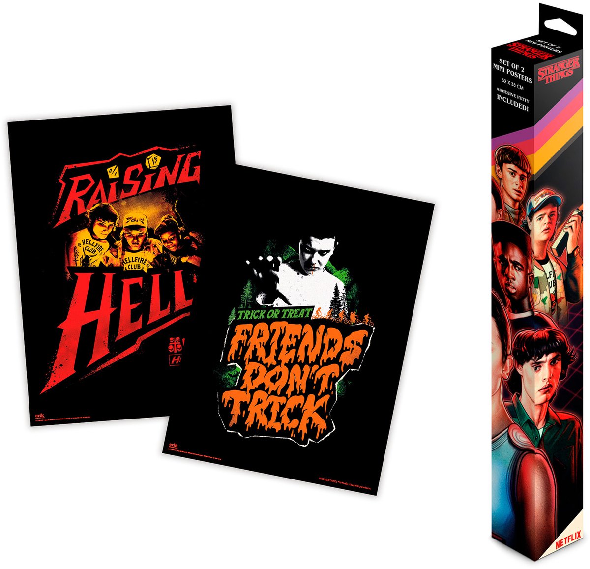 Grupo Erik Stranger Things Mini poster set - Multicolours