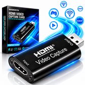 Mamosta® Capture Card HDMI Naar USB - Video Game Streamen & Opnemen - Geschikt Voor PS4, PS5, Nintendo Switch, Xbox, Windows & Mac