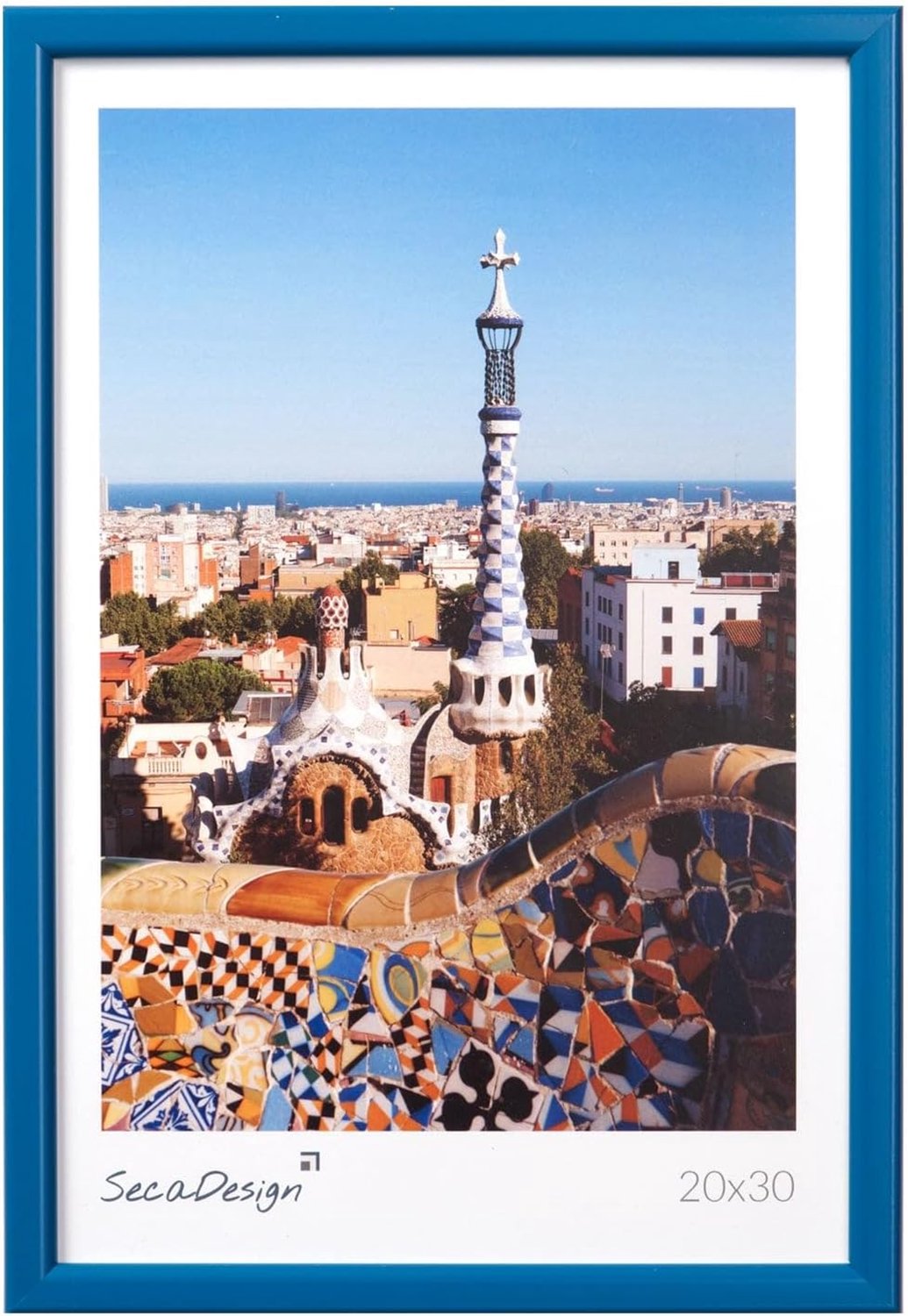Iris Photo Frame - Photo Size 10x15cm - Blue