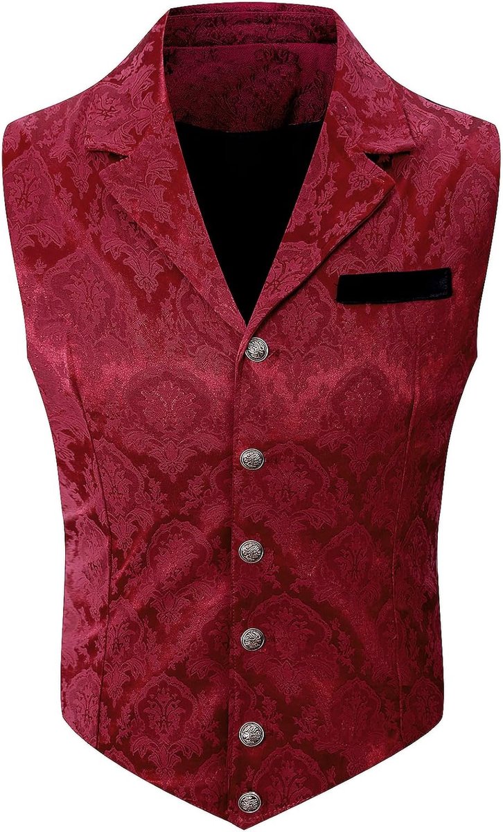 Vest Victoriaanse gotische steampunk pak vest