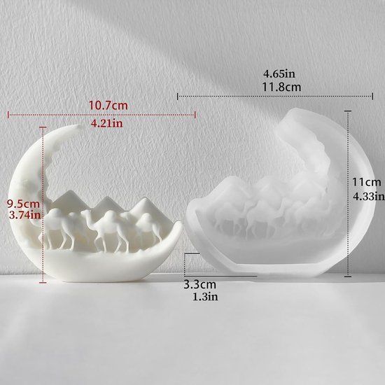 Kaarsvormen Om Kaarsen Te Maken Cement Gips Epoxy Gietkunst Ambacht — afbeelding 5