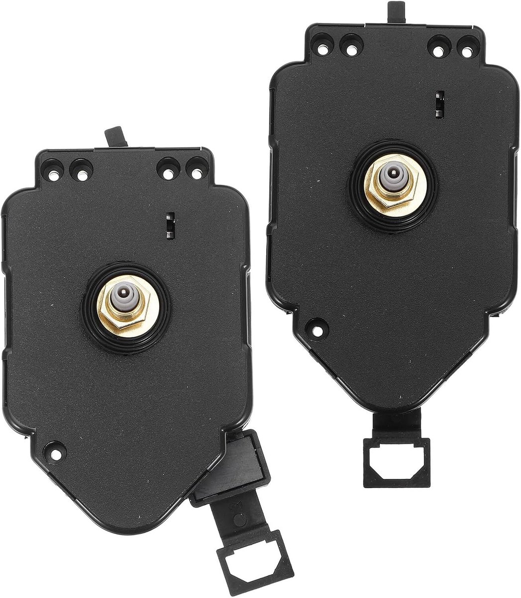 2 Stuks Stille Kwarts Pendulum Klokmechanisme Lange As met Veegfunctie voor Zelf Klokkenreparatie Slijtagearm Scanningsmechanisme Eenvoudig Te Monteren Geschikt voor Huisdecoratie