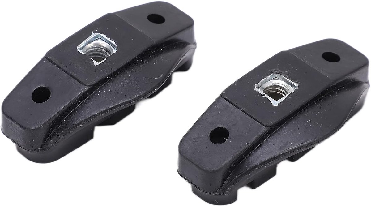Set van 2, Duurzame C-vormige Rubberen Remschoenen voor Verbeterde Remprestaties, Geschikt voor de Meeste C-remklauwen, Maat 50 Mm