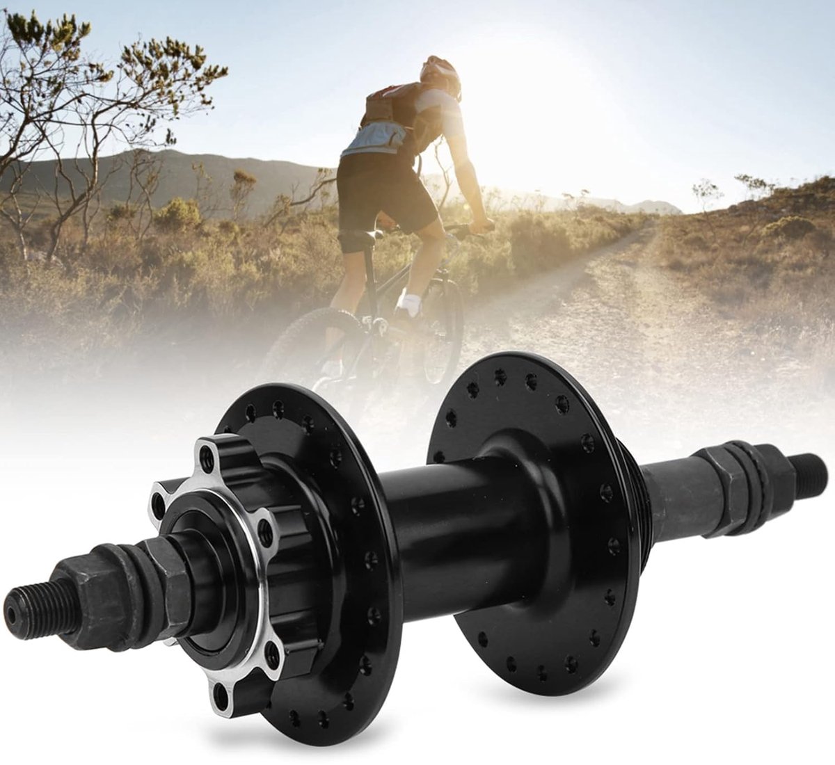 Mountainbike-naaflager, Duurzame Aluminiumlegering (Lange stijl)