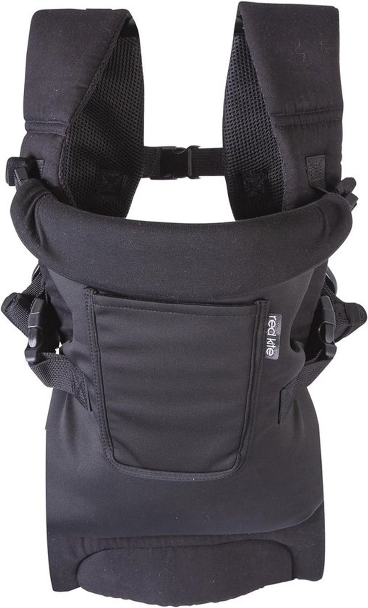 zwarte draagzak - voor baby's - comfortabel - ergonomisch