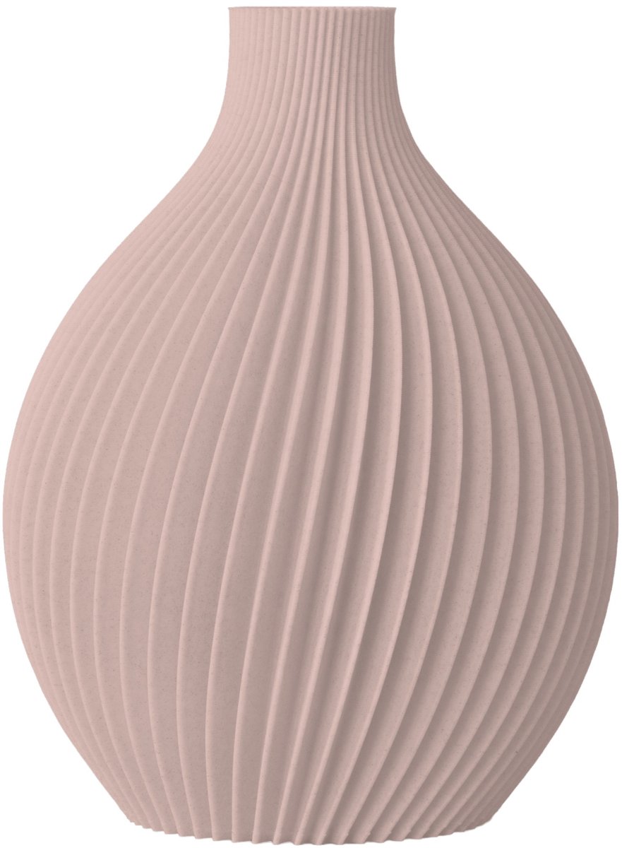 Layvo Corvus Vaas - Bloesem - 20 cm - droogbloemen vaas - organische vaas - gerecycled plastic