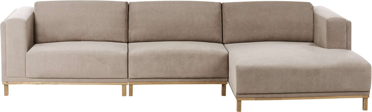 Beliani VENG - Hoekbank 5-zits - Taupe - Linkszijdig - Polyester Beige