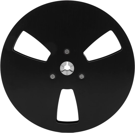 Lege 1/4 7 Inch Tape Reel, Universele Aluminium en Plastic Opname Spoel, Compacte Open Reel Take-up Reel voor NAB, Zwart en Duurzaam — afbeelding 5