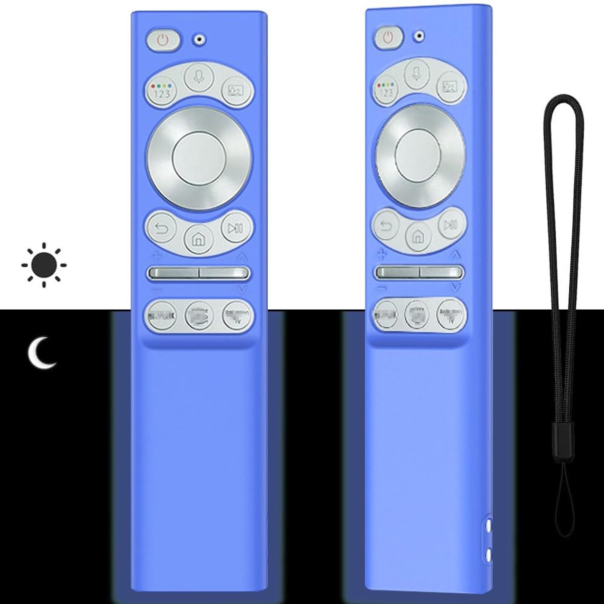 Afstandsbediening hoes voor Samsung BN59-01311B BN59-01358B 01363A, Smart Voice afstandsbediening 2021 BN59-01357 TM1990C BN59-01363, licht op in het donker, antislip siliconen beschermhoes