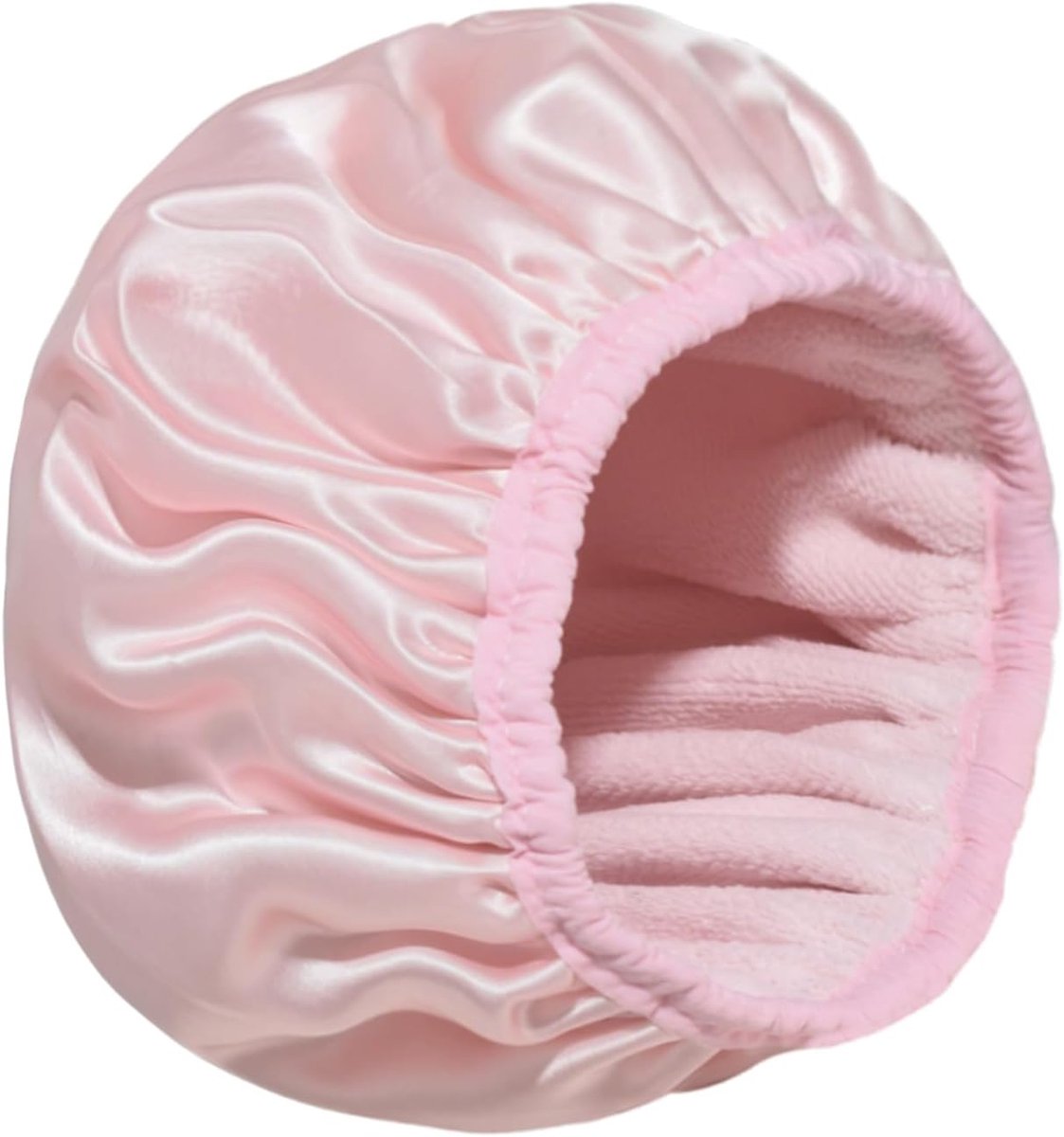 Douchemuts voor lang haar, douchekap voor dames, badmuts voor dames, voor reizen en dagelijkse verzorging (roze)