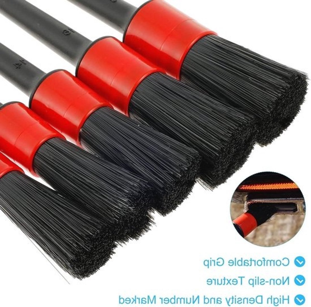 18 Pcs Car Cleaning Tools Brush Set - Interior Exterior Detailing Brush Kit