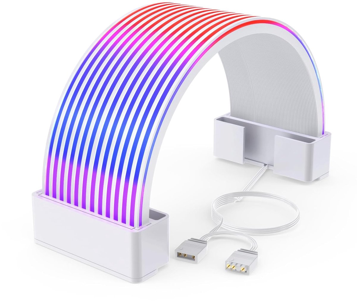 PC RGB-strips, adresseerbare ARGB-band, 24-polige moederbordverlengkabel, stroomkabel, 5 V 3-polige synchronisatie voor 20,3 cm computerbehuizingen