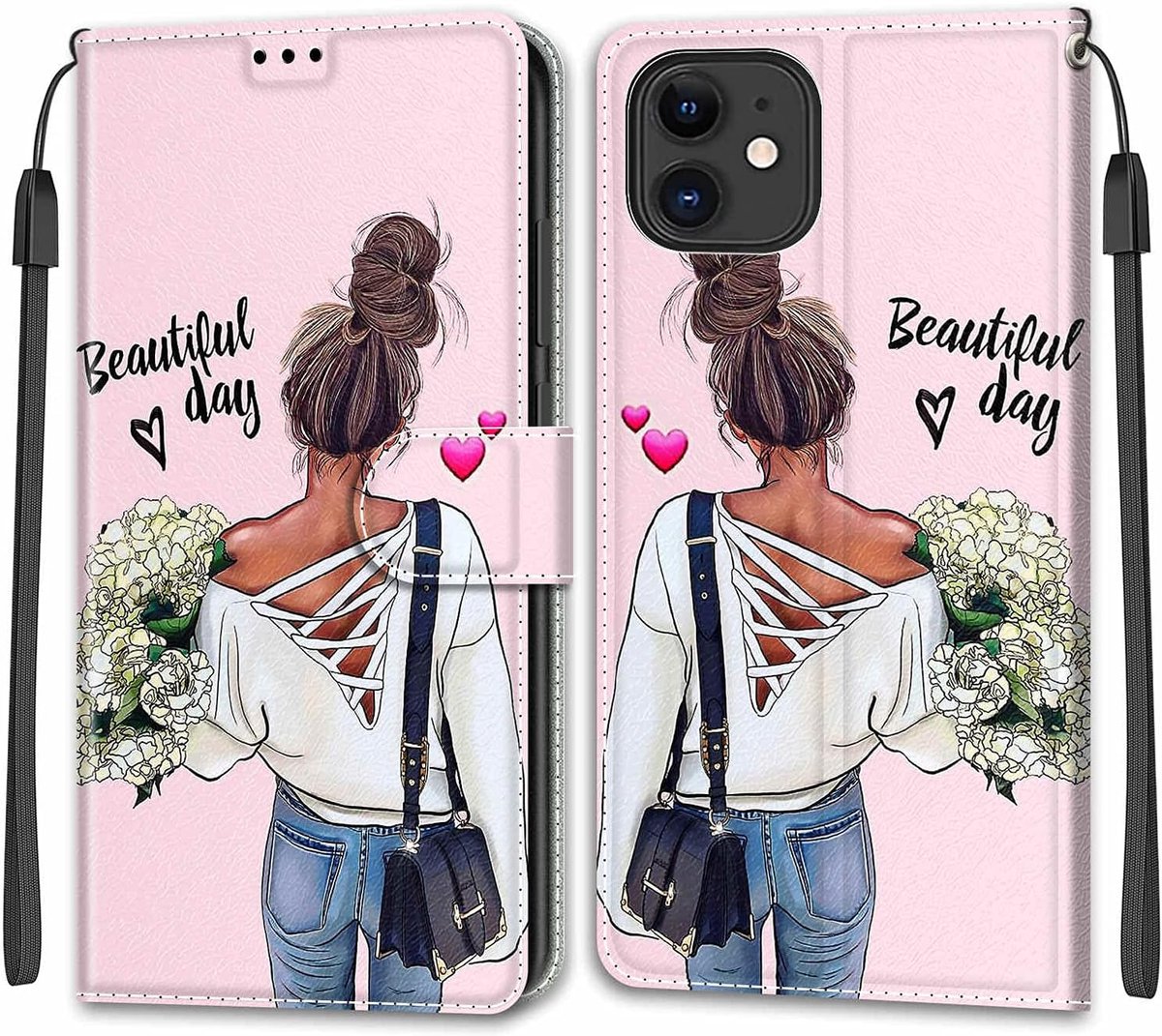 Portemonnee Telefoonhoes voor iPhone 12 / iPhone 12 Pro Vrouwen