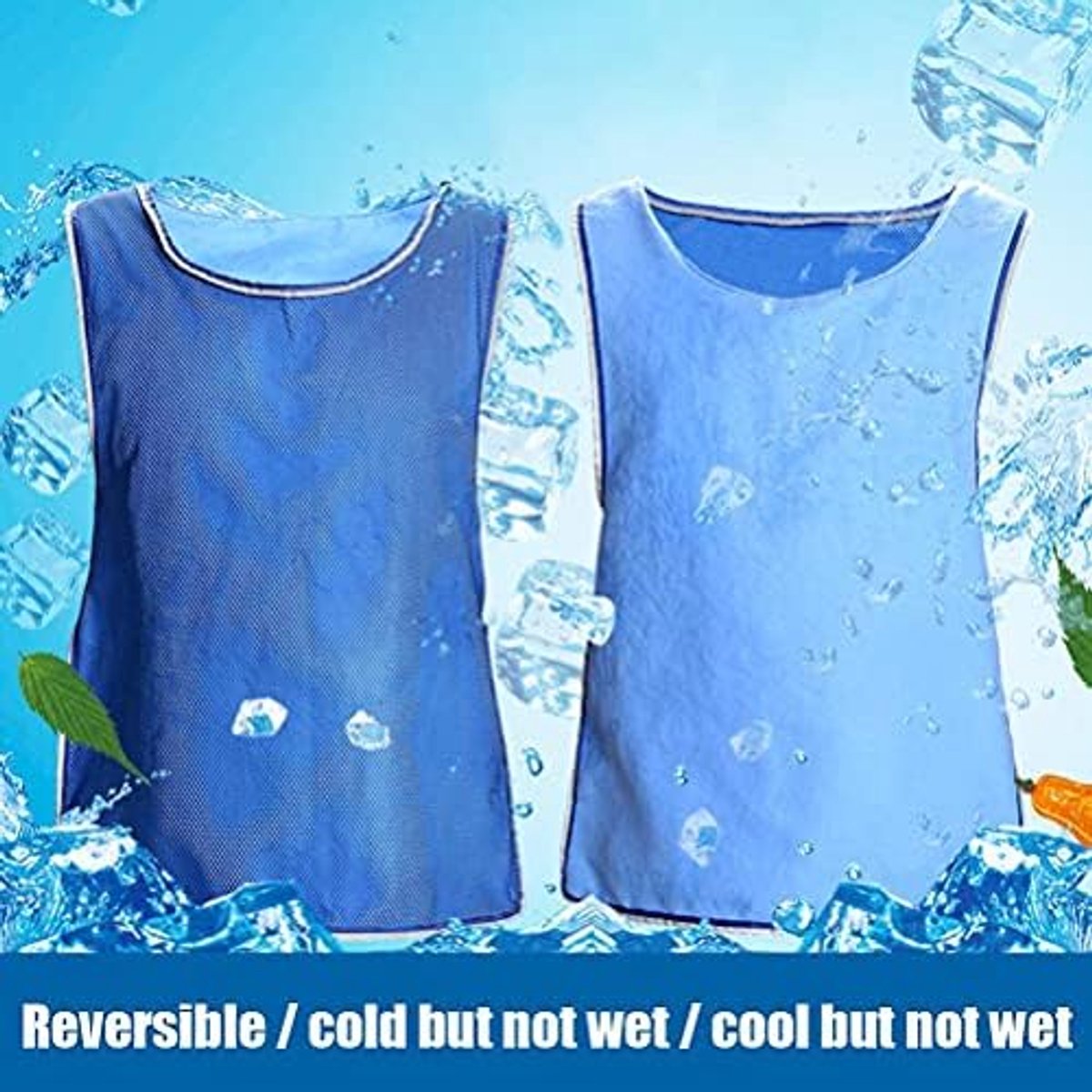 Sport Koelvest Cool West IJsvest Koelshirt Cooling Vest Vissen Fietsen Lopen, Zomer Koelvest voor Hete Dagen