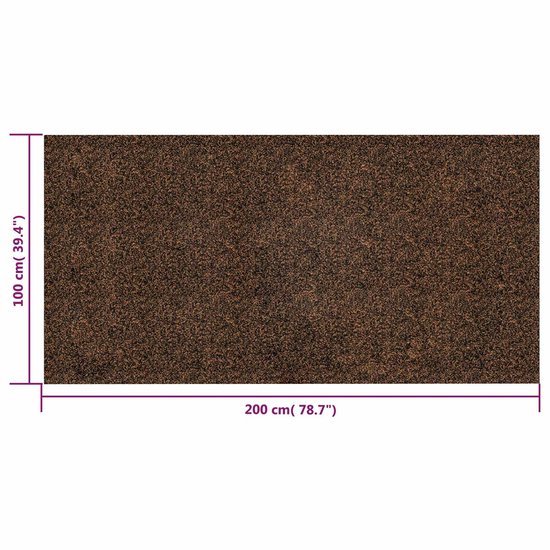 vidaXL - Kurkrol - Bruin - 100 - x - 200 - cm - Kurk - en - Rubber — afbeelding 3