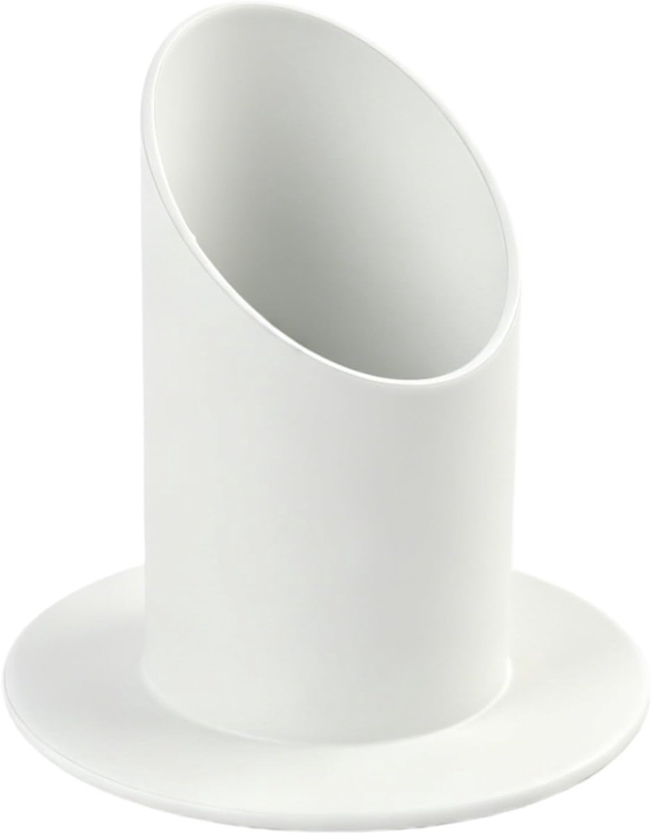 Kandelaar voor communie, 4 cm, kandelaar van metaal, wit, antislip basis met vilt en wasopvangbak, elegant design voor tafeldecoratie, doop, communie, vormsel, bruiloft, verjaardag