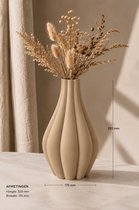 Design Vaas 32 cm – Organische Japandi Vaas – Scandinavische Minimalistische Woondecoratie