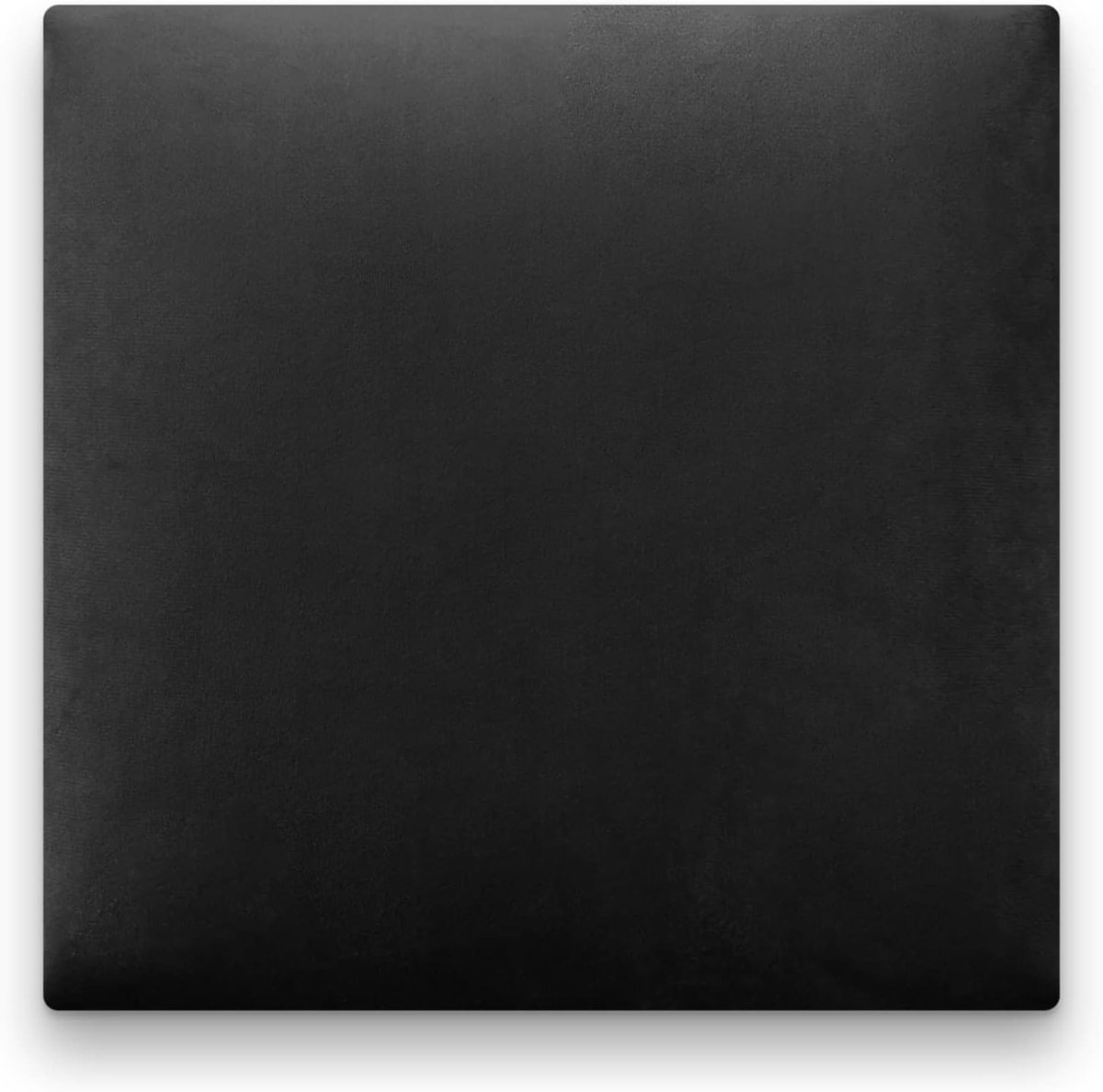 3D-wandpanelen, gestoffeerd hoofdeinde van bed, zeer eenvoudig zelf te monteren, velours, 30 x 30 cm (zwart)