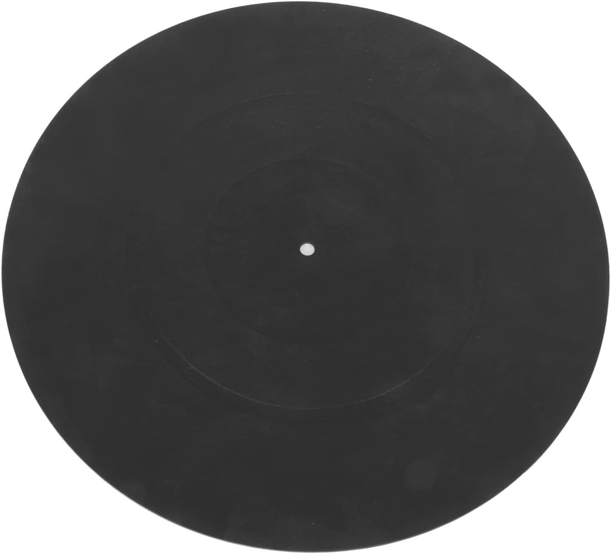Platenspeler standaard - Zwart - 12 inch - Rubberen Antistatische Slipmat - Voor Universele LP-platenspelers