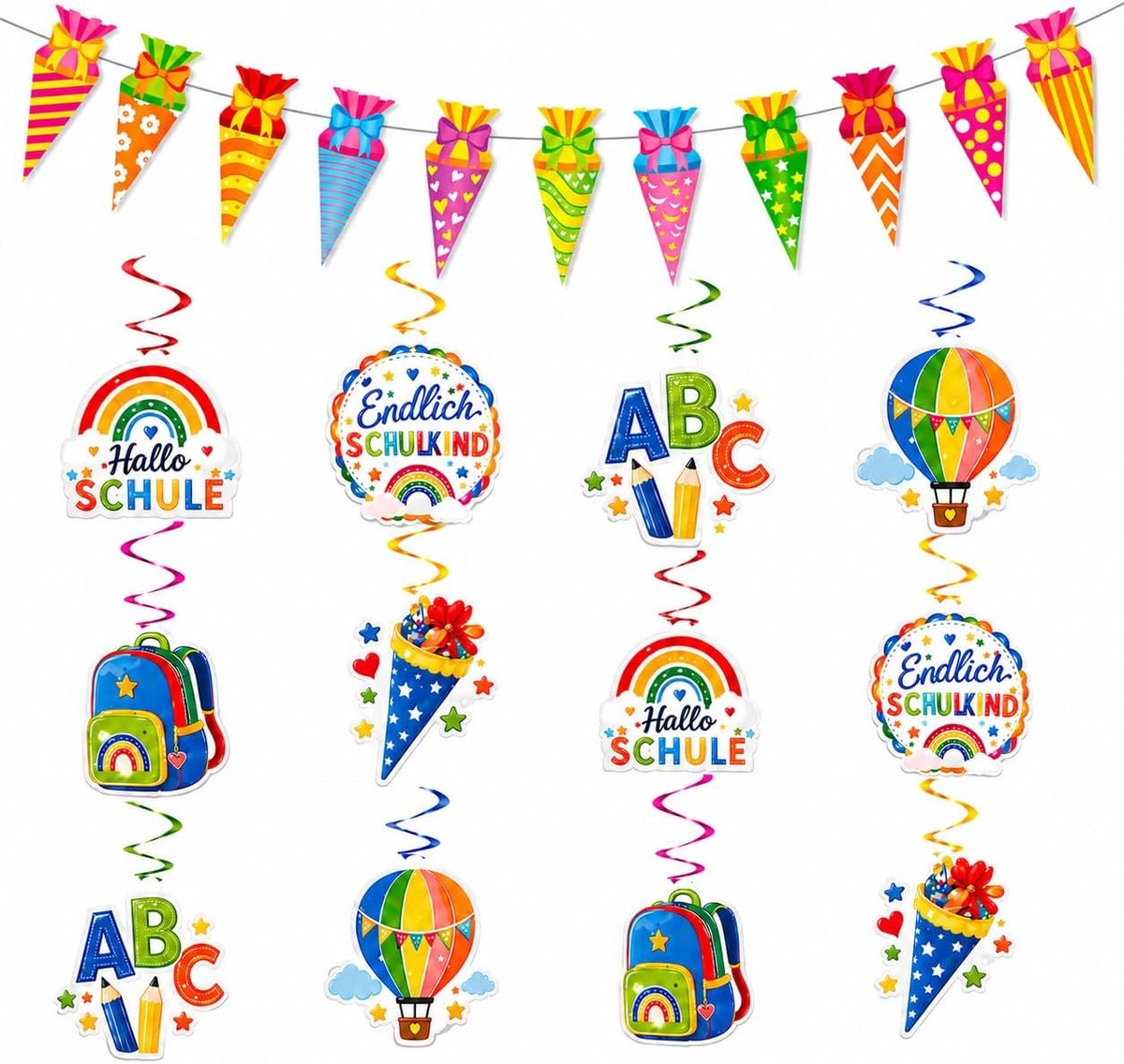 Eerste schooldag, decoratie voor jongens en meisjes, decoraties voor campu-evenementen, geschikt voor eerste schoolfeesten, het ontwerpen van klaslokalen en feestjes voor de eerste schooldag