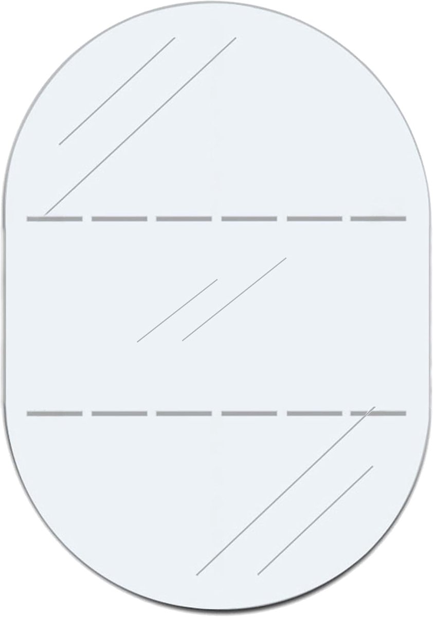 Transparant geperforeerd, ovaal, eenzijdig zelfklevend, 45 mm x 30 mm/100 stuks