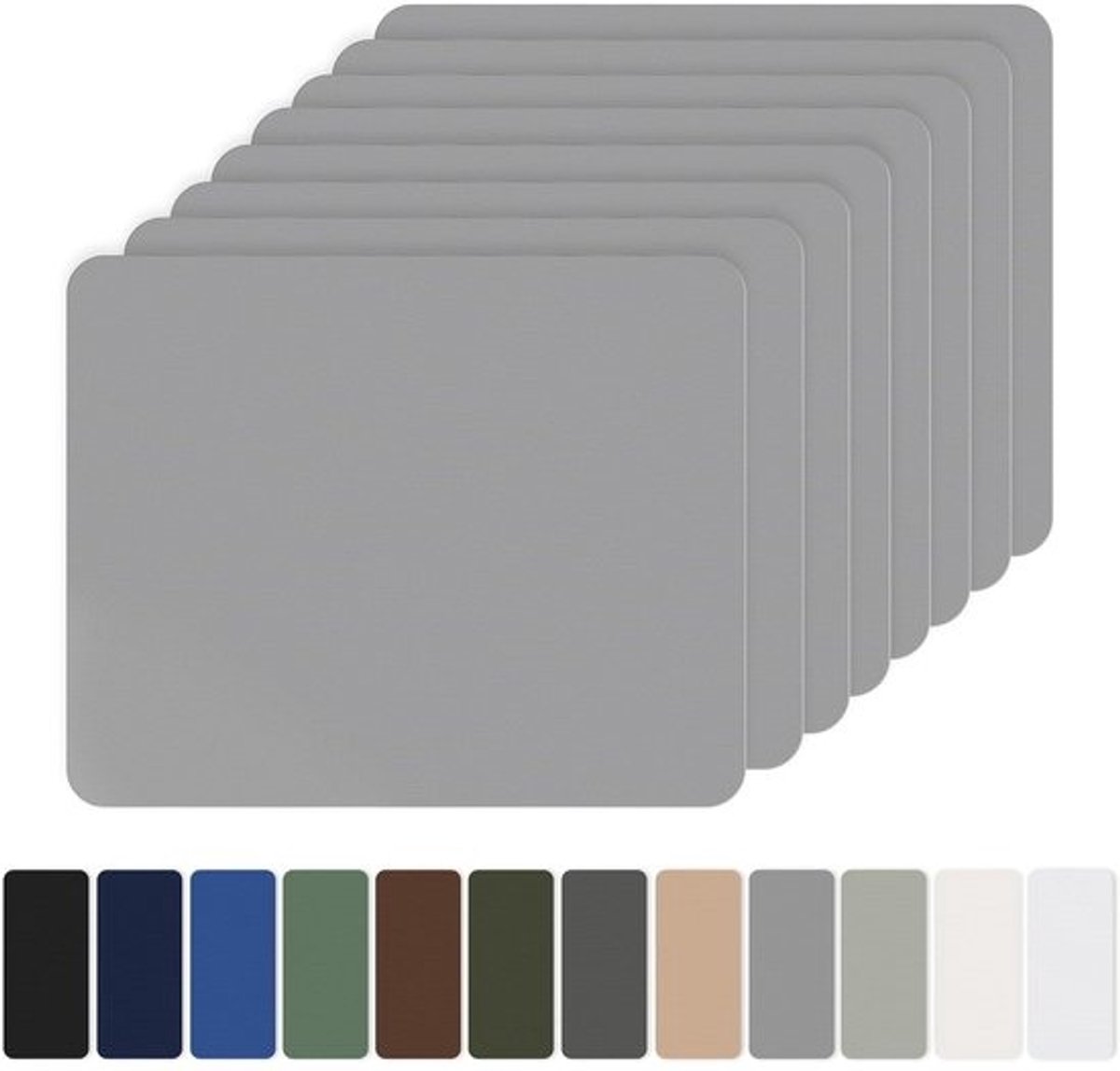 Zelfklevende Patches - Reparatie Stof - Textiel Herstellen - Waterdicht Nylon - 8 Stuks 20x15cm - Lichtgrijs