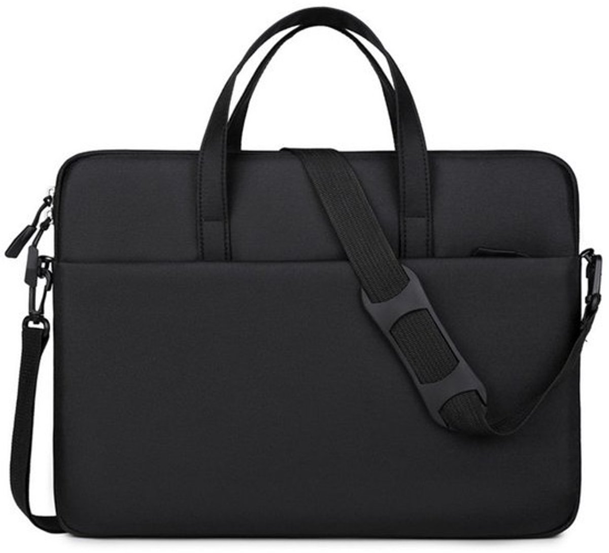 Dailygoods - Dailygoody - Schoudertas voor Laptop - Waterdichte Oxford Laptoptas met Schouderband - Zwart - 40x30x2.5 cm