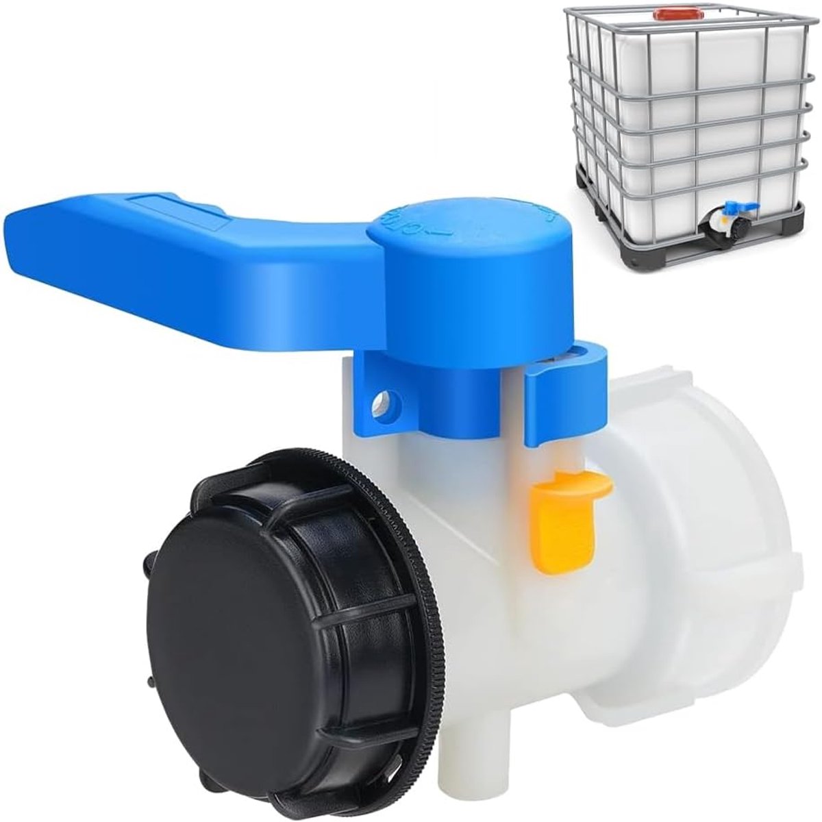 Dailygoods- IBC Container Kraan Hoogwaardige Afsluitkraan - Universele Aansluiting - Duurzaam - Corrosiebestendig - Eenvoudige Installatie - Geschikt