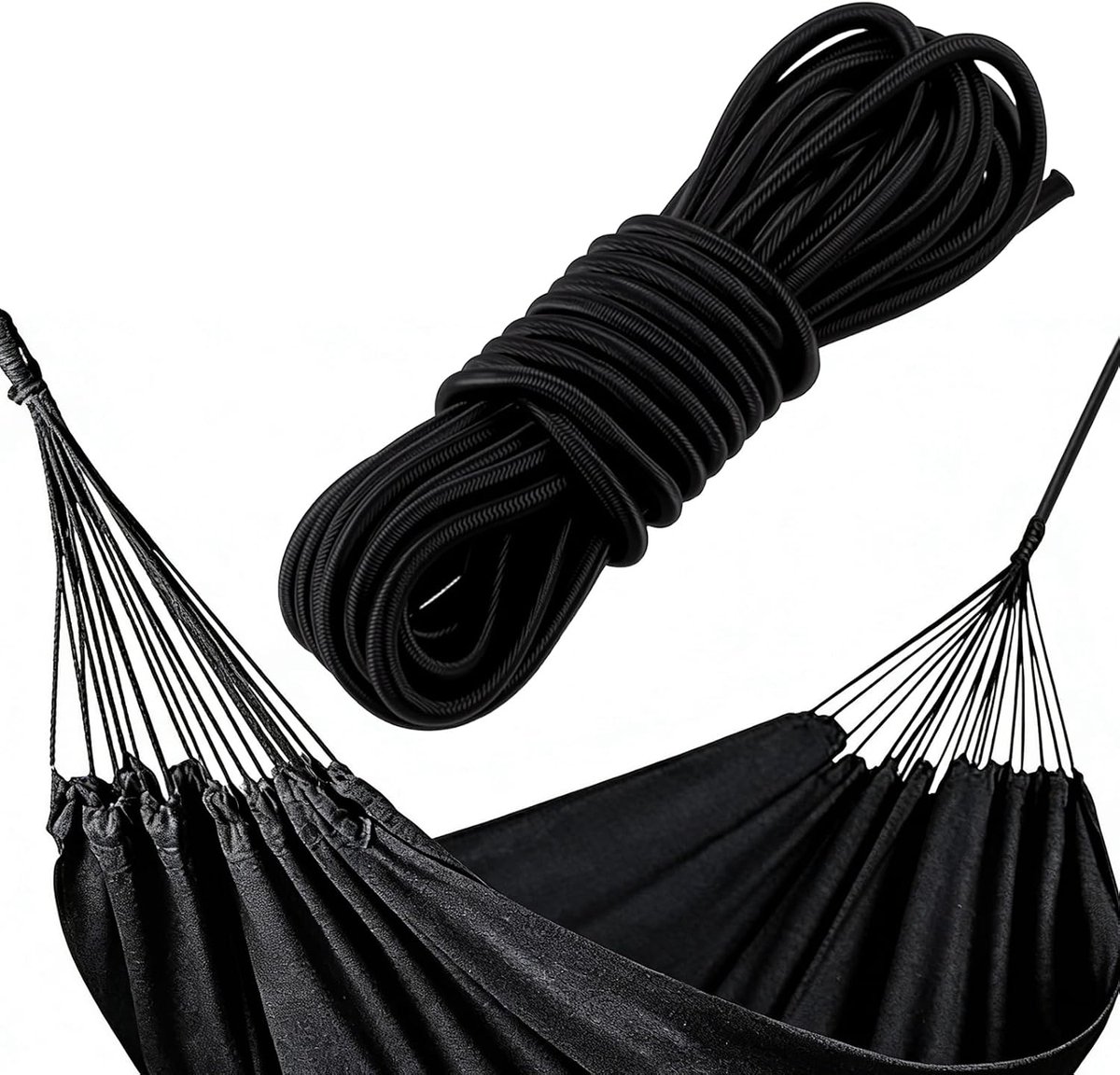 Dailygoods- Rubberen Touw 6 mm x 15 m - Elastisch Koord - Weerbestendig - Draagvermogen - Hoogwaardige Materialen - Rekbaarheid tot 80%