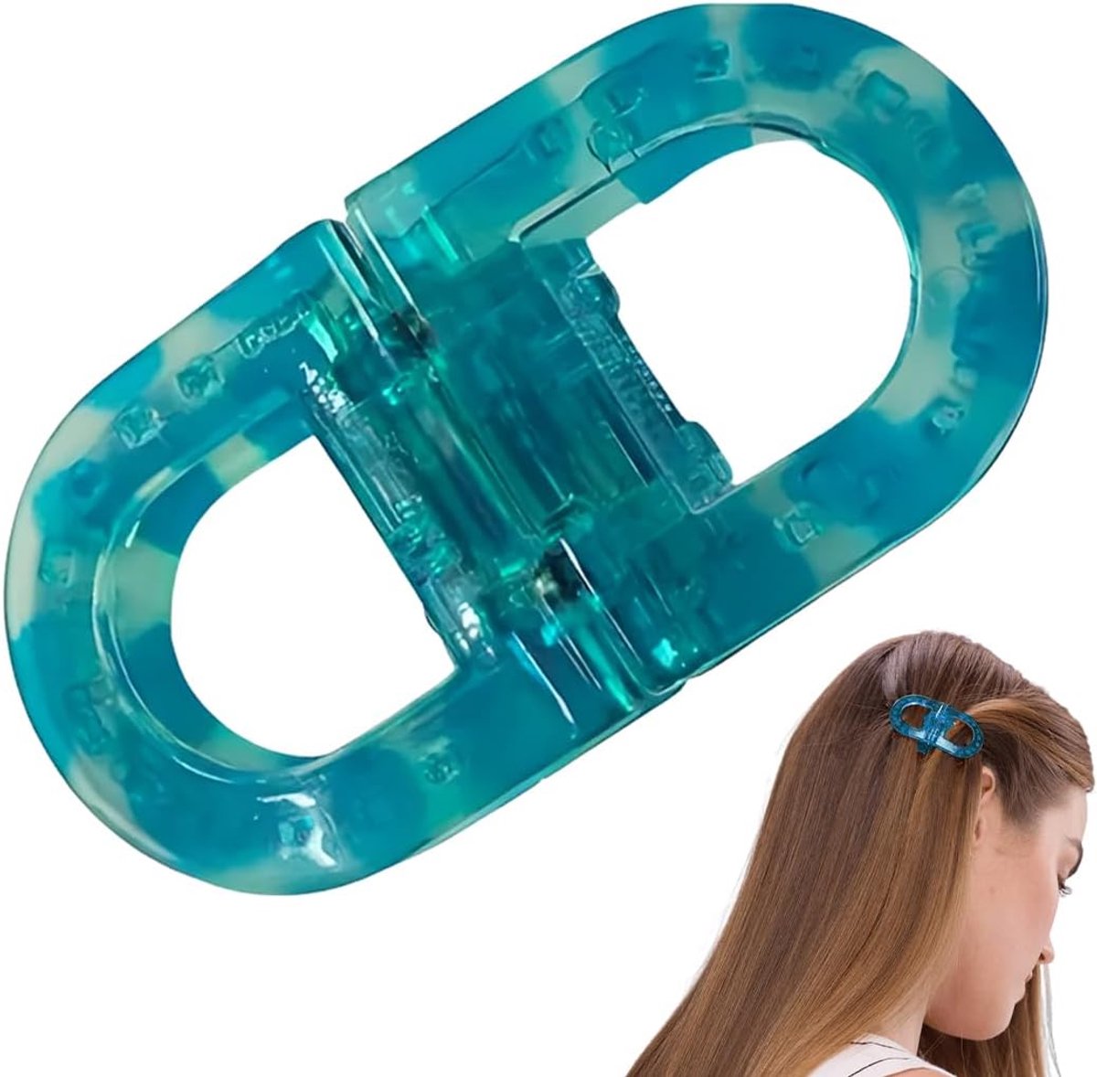 Clips - Met stevige grip en antislip,naadloze haarsplitsclips,voor thuisgebruik Outdoor Workplace Beach Parties Vrouwen en Meisjes,Blauw