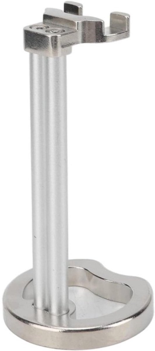 Scheermesstandaard - Scheerhouder - Natte Scheeraccessoires - Zinklegering - Heavy Duty Basis - Zilver