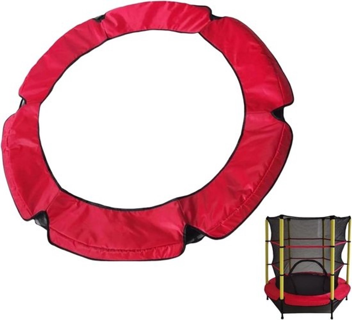 Trampoline Kussen - Veerkussen Trampoline - Veilig Springen - Scheurbestendig PVC - 140 cm - Zwart