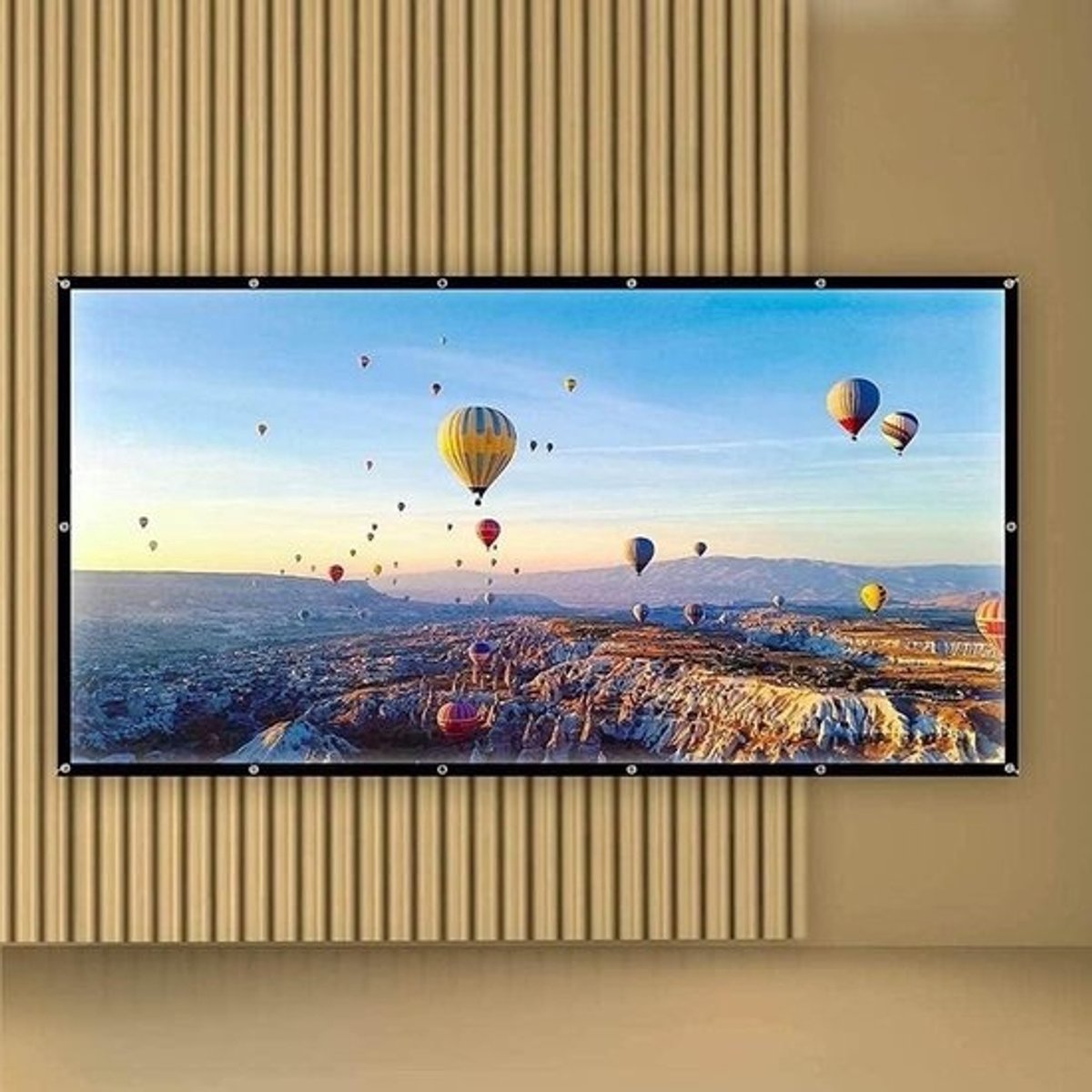 Projectiescherm - Beamerdoek Buiten - Thuisbioscoop Creëren - Extra brede kijkhoek - 200 inch 4:3 - Zwart Wit