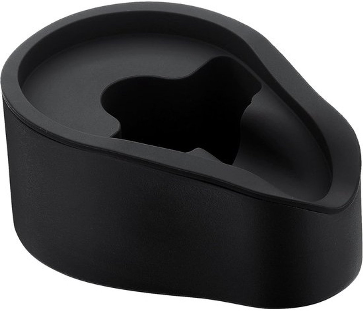 Portafilterhouder - Aanstampstation - Espresso Bereiding - 304 RVS Met Siliconen - 58 mm - Zwart