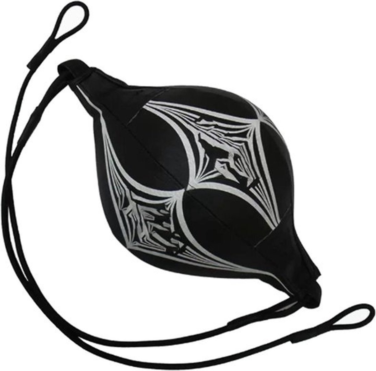 Boxbal - Snelheidsbal Trainingsbal - Reflex Training - Duurzaam PU Leer - 28 cm Hoog - Zwart